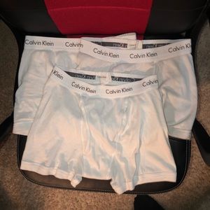 Calvin Klein White Underwear Boxer Briefs 3 Pack
